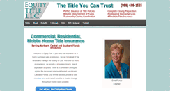 Desktop Screenshot of equity-title.com