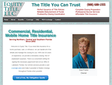 Tablet Screenshot of equity-title.com